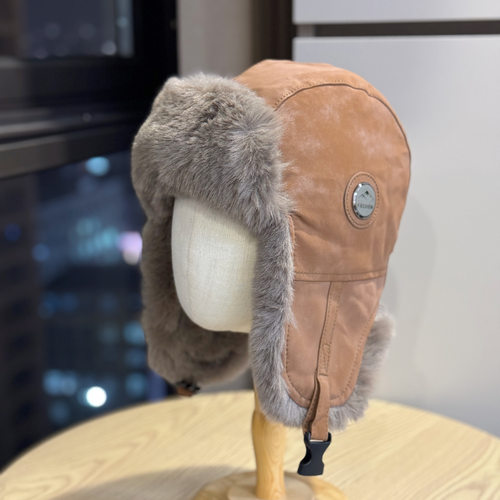 新款冬季复古飞行员帽子男女保暖护脖雷锋帽加绒护耳骑行防寒帽潮