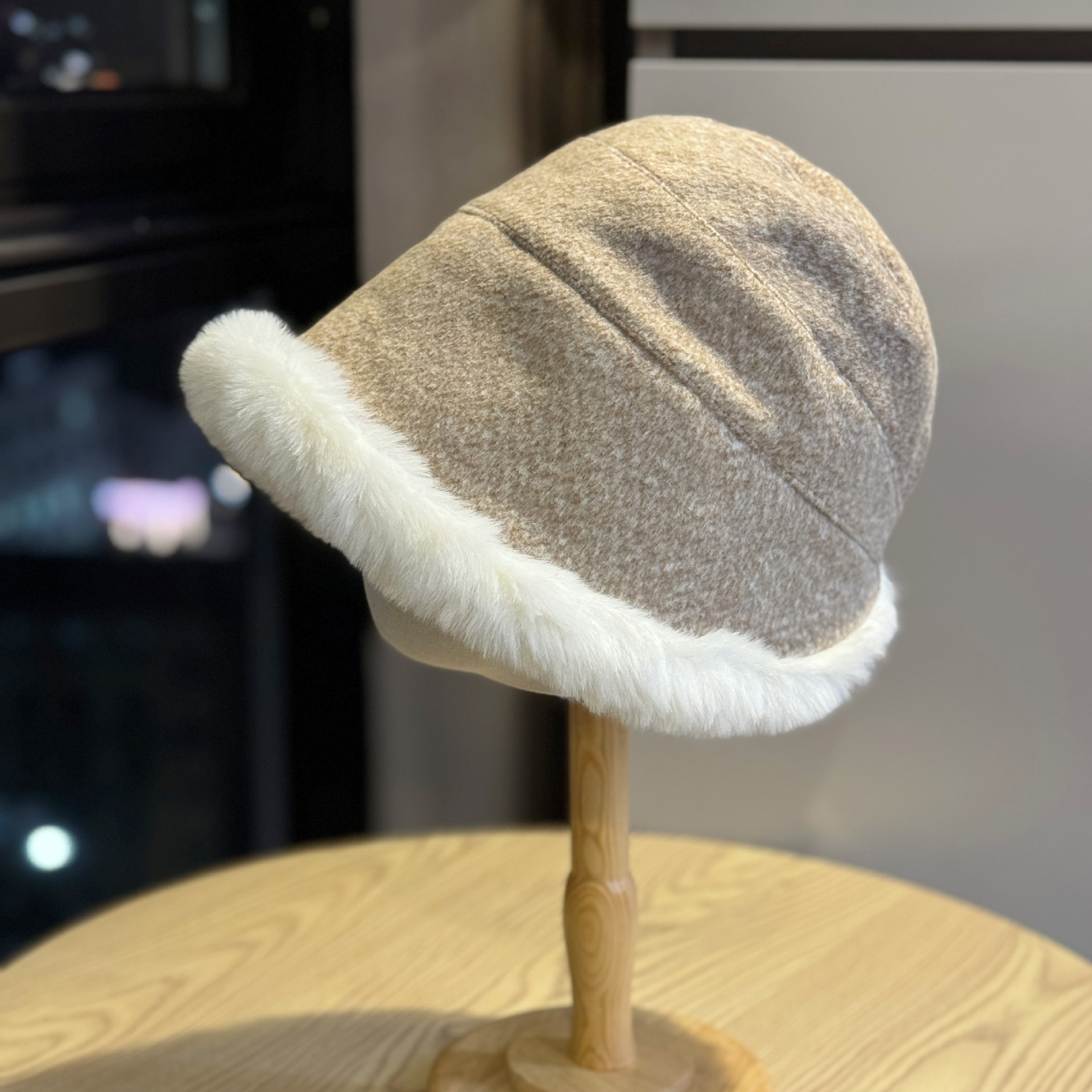 毛茸茸渔夫帽女秋冬季帽子大头围护耳加厚保暖东北雷锋帽骑车帽潮