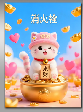 消防栓贴纸消火栓使用方法标识贴画遮挡装饰消防箱电箱贴墙贴y279