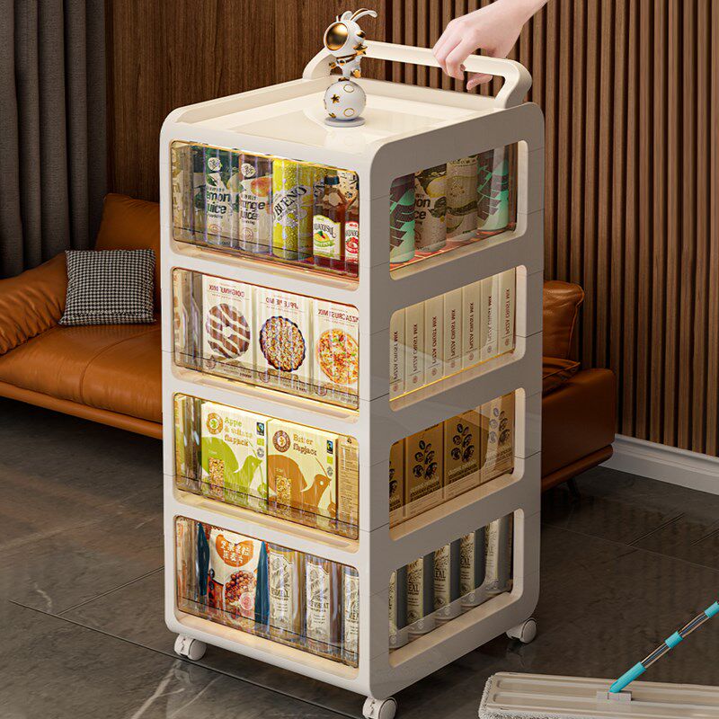 星优收纳b柜抽屉式家用客厅零食衣物塑料整理箱子可移动多层储物