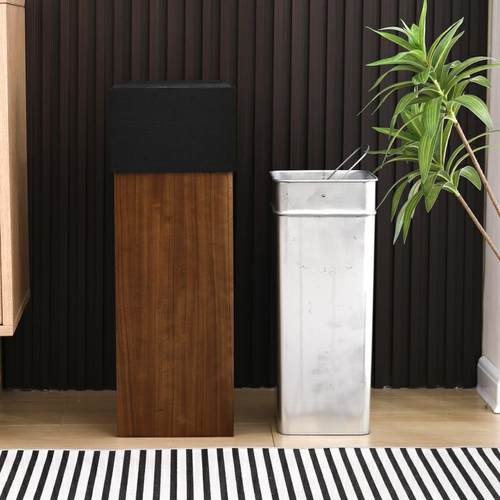 酒店垃圾桶大堂立式木质带不锈钢灭烟灰缸商场宾馆KTV走廊电梯口