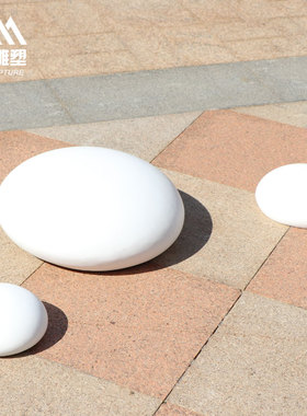 仿真围棋摆件玻璃钢黑白棋子雕塑户外校园文化广场棋社公园装饰品