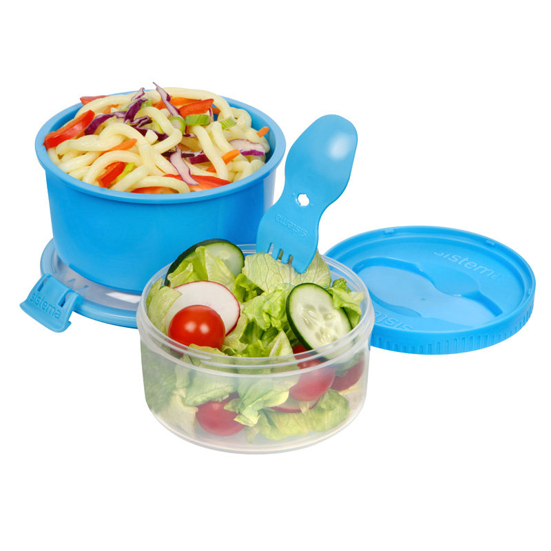 新西兰进口sistema 微波炉汤杯 健身轻食沙拉盒 沙拉杯 便当盒