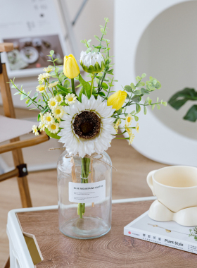 露营野餐拍照道具摆件花向日葵客厅装饰电视柜玄关办公室家居饰品