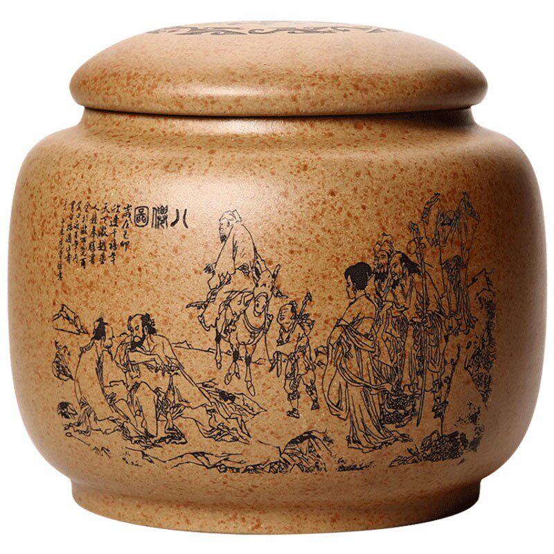 尊壶宜兴紫砂茶叶罐仿古普洱醒茶储茶存茶罐非陶瓷密封防潮茶盒罐