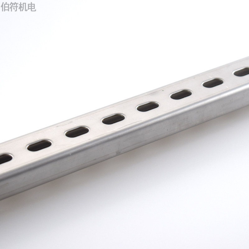 不锈钢C型轨道NS15/30SS/1.5/1M配套BKM/UB金属电缆夹平行安装导