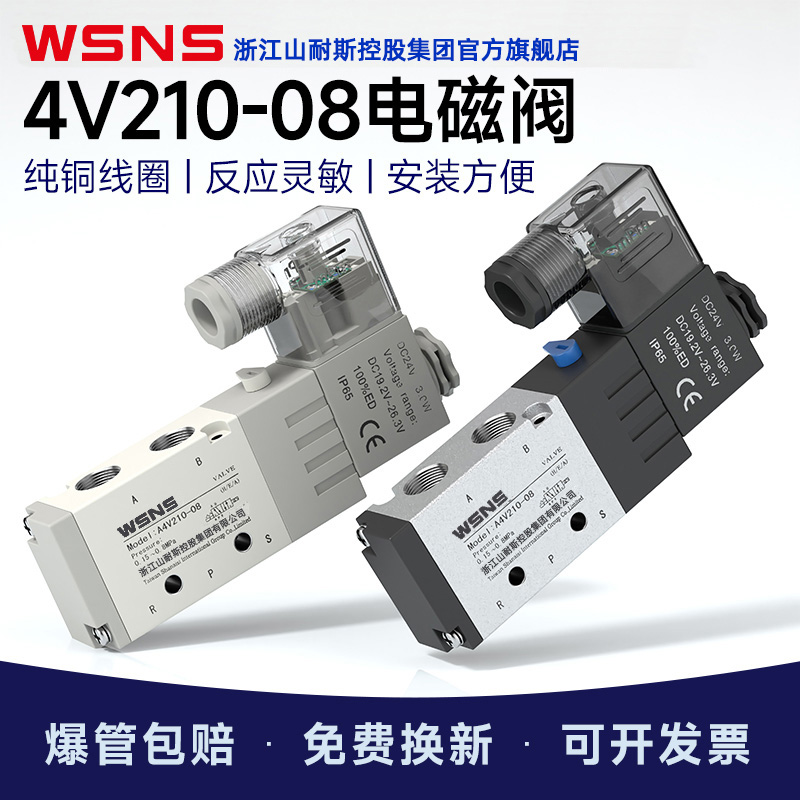 WSNS浙江山耐斯4V210-08电磁阀