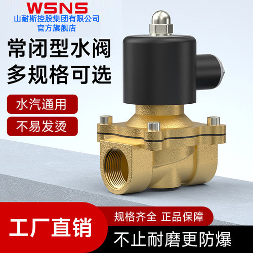 WSNS电磁水阀DC24V常开