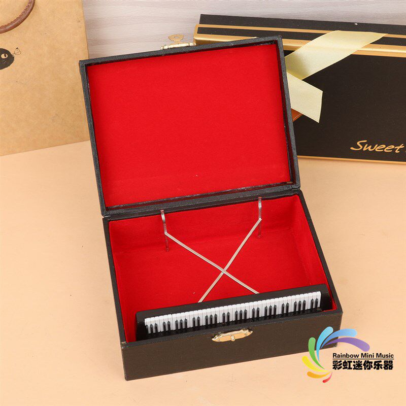 迷你电子琴乐器键盘音箱模型摆件送老师男女朋友音乐礼物创意