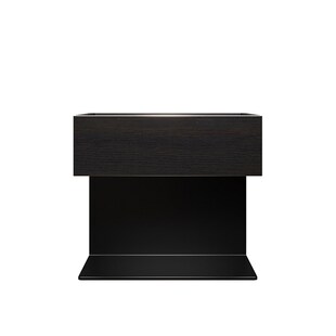 意式极简悬浮床头柜创意钢板腾空床边柜卧室多功能床头柜定制