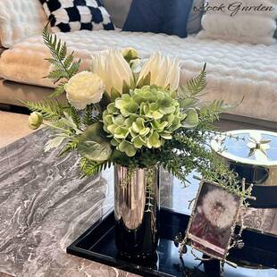 设计师高档帝王花仿真花花束软装样板间客厅卧室装饰花束假花