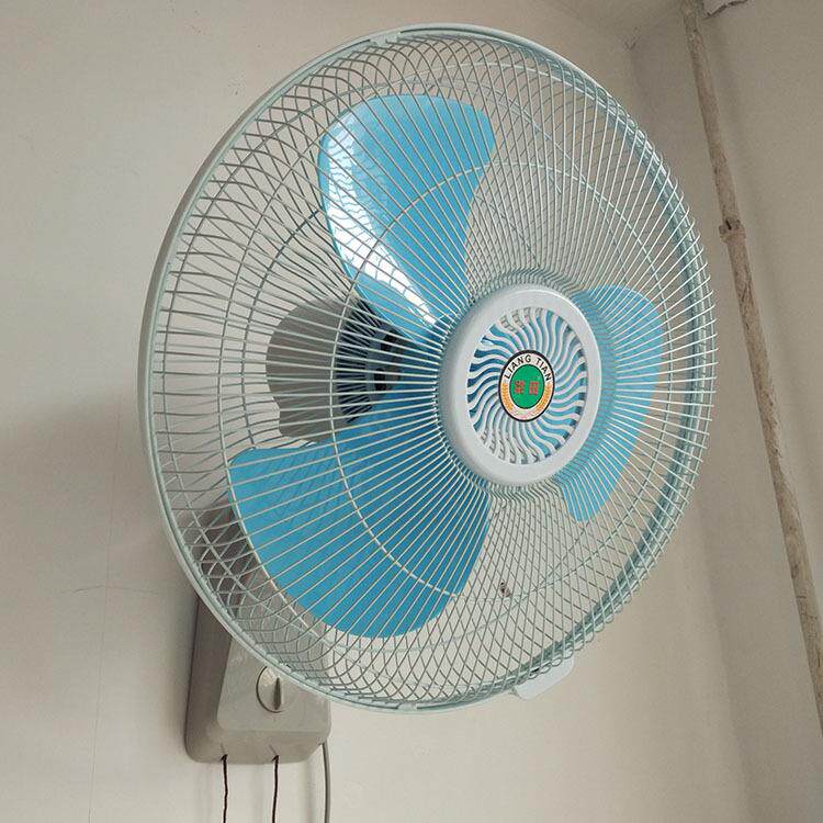 梁田壁扇蓝色挂壁式家用挂墙壁机械壁挂式摇头电扇餐厅墙电风扇