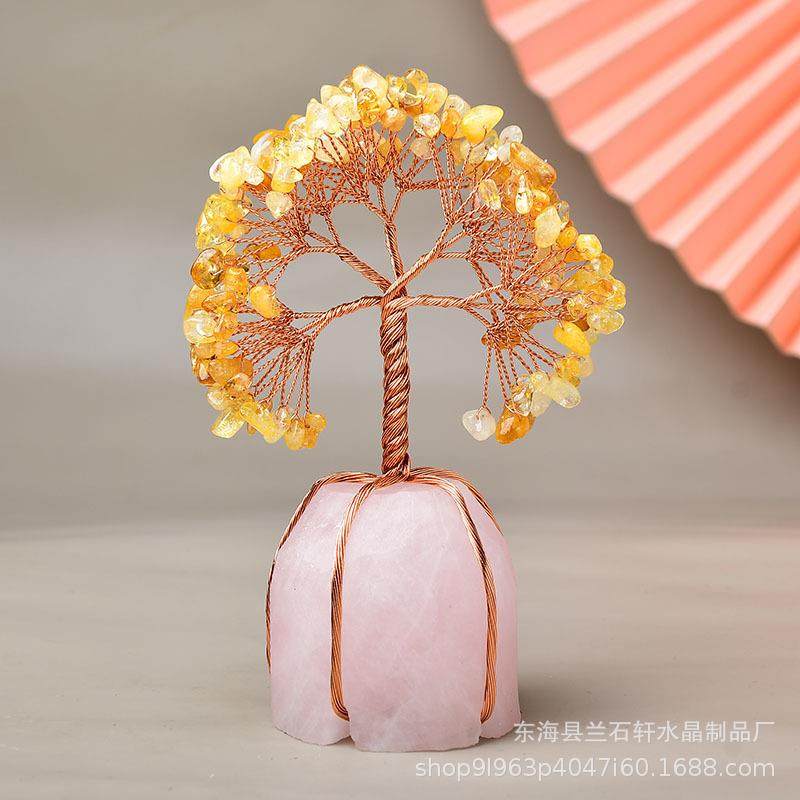 天然粉晶五瓣原石底座碎石捆绑生命树能量招桃花桌面摆件,自行车/骑行装备/零配件,更多零件/配件,淘宝优惠券,粉丝福利购,淘宝优惠卷