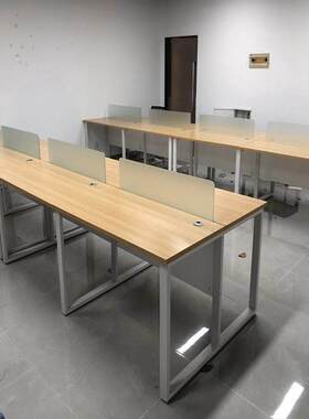成都办公桌椅组合2/4/6人位现代简约职员桌子工位卡座办公室家具