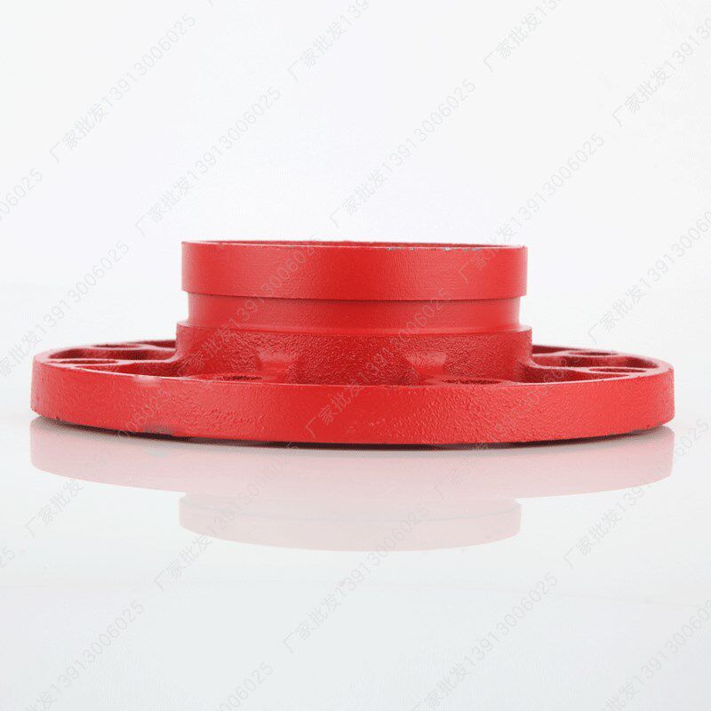 沟槽法兰盘卡箍转换法兰片高颈短管法兰卡箍接头108 159 114 165