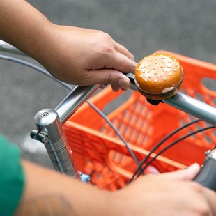 有趣 LUG 自行车喇叭 骑行铃铛 甜甜圈球类 新款 可爱小动物 BLUE