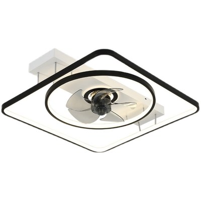 新款风扇客厅大灯LED语音餐厅吸顶灯简约现代静音卧室一体电扇灯