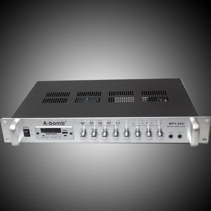 50/60/100w定压功放插卡吸顶喇叭背景音乐A-bomb主机定阻MP3100U