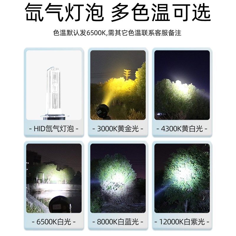 12v户外变焦钓鱼灯500w无极调光大功率强光远射黑坑氙气灯夜钓灯