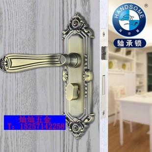 海诗蔓青古铜色欧式室内卧室房间门锁卫生间分体执手锁木门把手锁