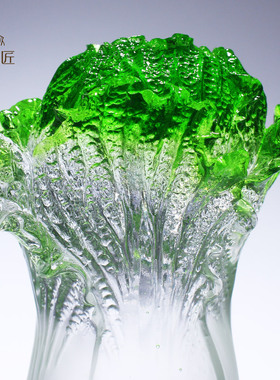 琉璃白菜摆件招财闺蜜搬新家乔迁新居礼物实用高档开业礼品定制小