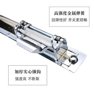铝合金门锁老式90单面条形锁 推拉阳台玻璃移门锁扣 实力钩锁配件