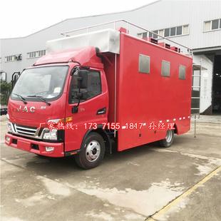 改装下乡包席汽车国六红白喜事餐车多少钱移动做饭车图片