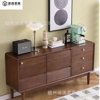 轻奢实木九斗柜现代客厅靠墙入户玄关柜卧室收纳储物柜子