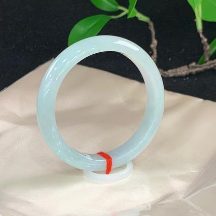 3439缅甸天然A货翡翠玉镯子正圈57-12-8.1
