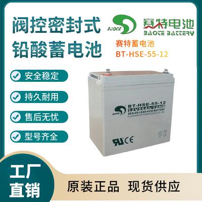赛特蓄电池BT-HSE-55-1212V55AH通信系统装置电源报警装置