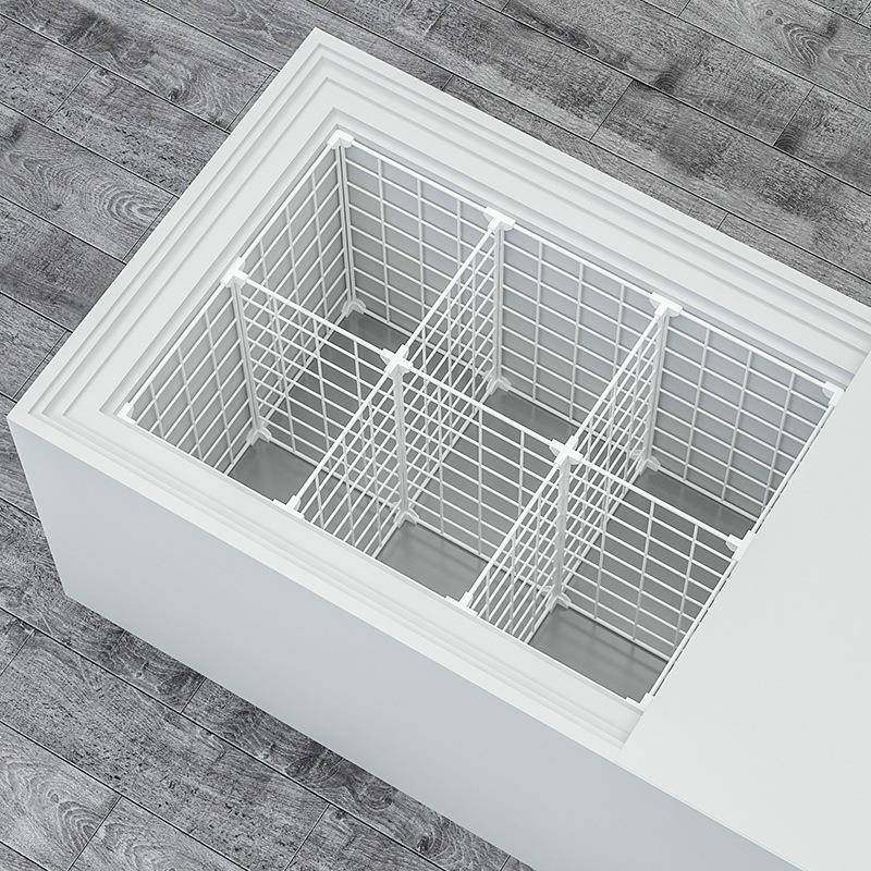 冰柜分隔盒超市收纳神器带底分层隔断网篮冷冻分类内置物筐子栏板,金属材料及制品,金属加工件/五金加工件,淘宝优惠券,粉丝福利购,淘宝优惠卷