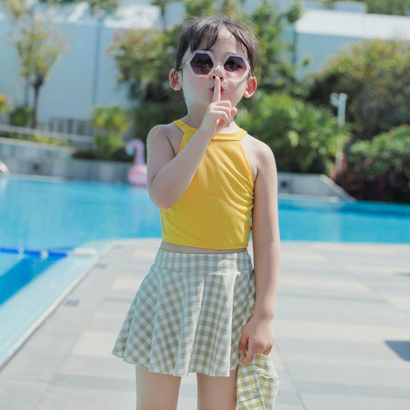 新款温泉儿童泳衣女童分体比基尼公主可爱宝宝女孩游泳衣亲子母女