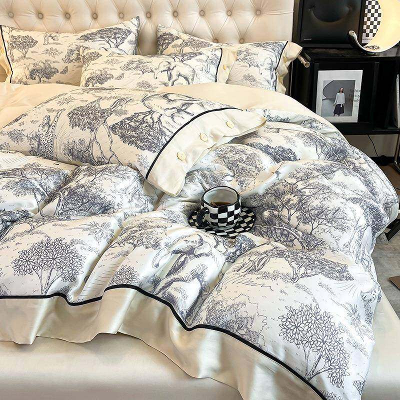 夏季冰丝四件套轻奢高档水洗天丝床单被套凉感床上用品2025新款,3C数码配件,其它配件,淘宝优惠券,粉丝福利购,淘宝优惠卷