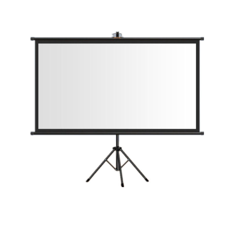 家用投影幕布落地可移动84寸100寸120寸户外带支架高清投影仪幕布