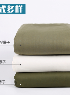 军绿色热熔棉床褥垫加厚学生宿舍单人0.9m1.2m床褥白褥子铺底床垫