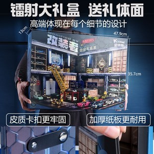 凯卡西改装 男孩玩具车模型停车场儿童生日礼物 者合金小汽车套装