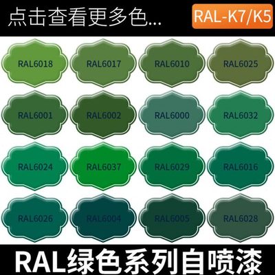 绿色劳尔漆ral6025/6024交通绿6029设备机械6021金属防锈6001油漆