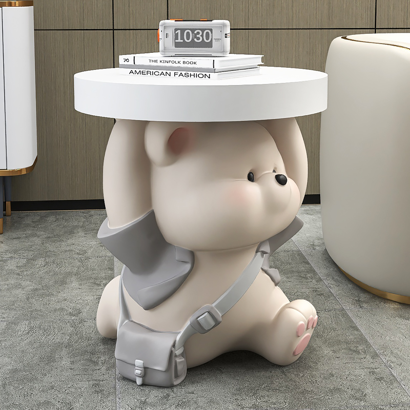 韵灿大型熊茶几j客厅落地摆件家居饰品床边电视柜沙发旁乔迁礼物