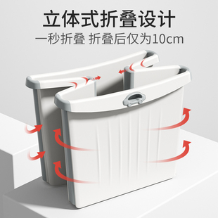 IUU儿童泡澡桶宝宝折叠浴桶婴儿游泳桶洗澡浴桶秋冬家用大号浴盆