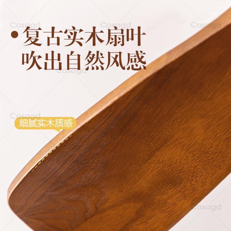 餐厅风扇灯新款家用中古风客厅电扇灯复古卧室一体变频吊扇灯casa