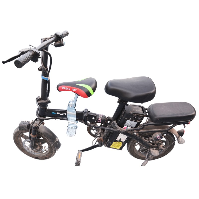 折叠电动车代驾车儿童座椅前置可折叠脚踏自行车单车横梁宝宝坐椅