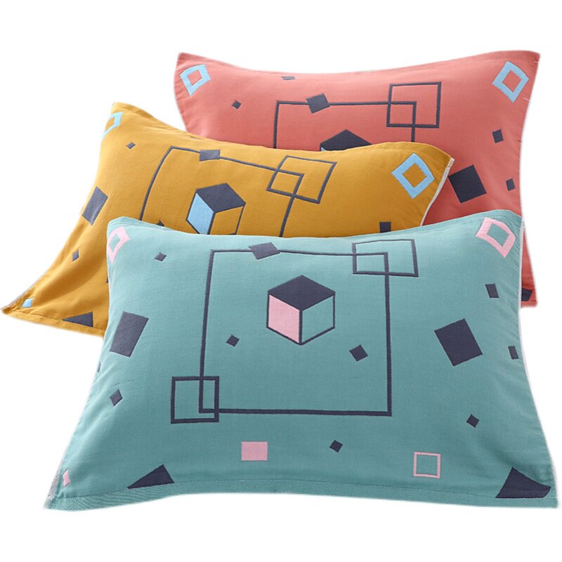 【官方旗舰店正品】纱布枕巾纯棉一对轻奢高级感等品装防滑高档北