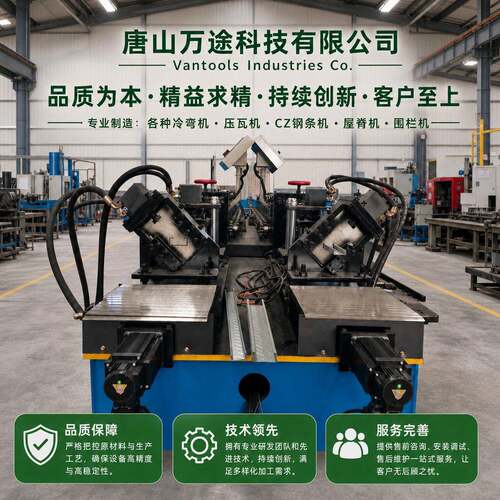 唐山万途辊压冷弯机数控双线龙骨成型机轻钢别墅速辊压出口直销