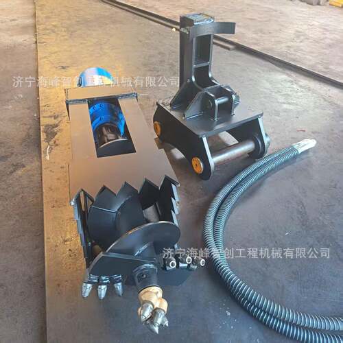 出口外贸跨境液压螺旋钻机水泥桩引孔用旋挖钻机围挡地基钻孔机