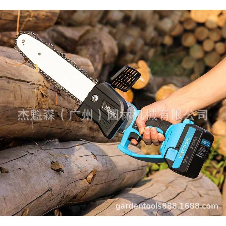 优动无刷充电式电链锯家用伐木锯油锯21V手持小型链条锯电锯子
