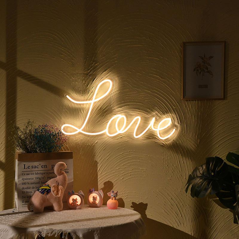 求婚告白表白浪漫惊喜LOVE字母灯英文led霓虹灯字母布置创意装饰