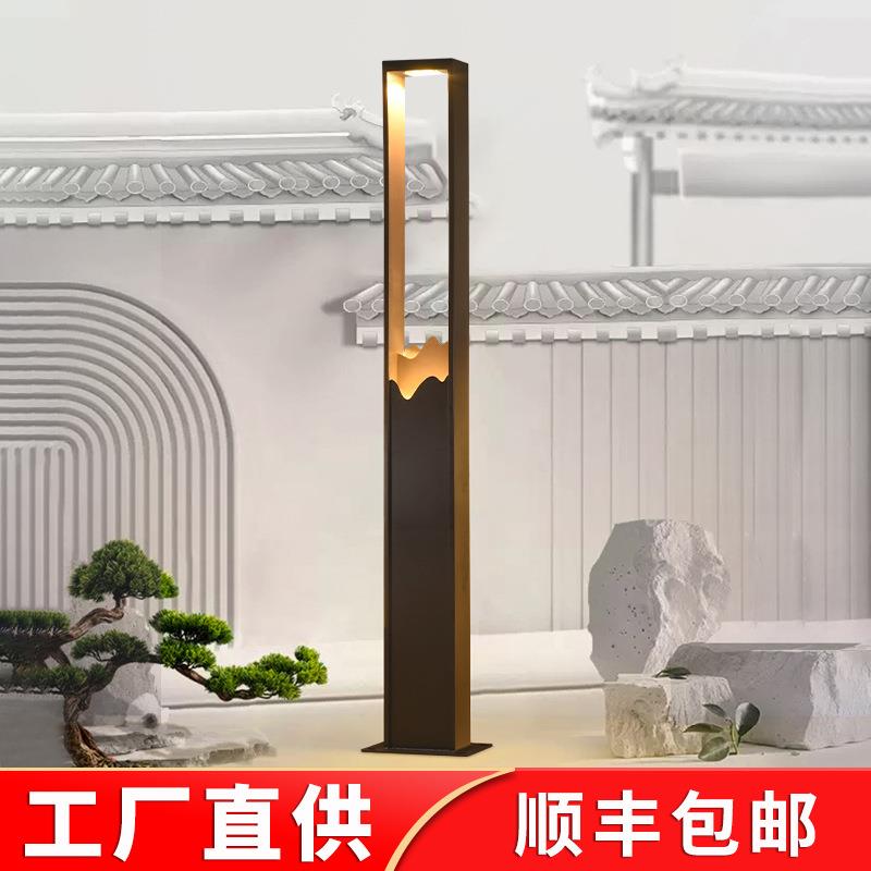 新中式庭院路灯高杆灯户外灯广场太阳能草坪灯别墅景观灯小区路灯