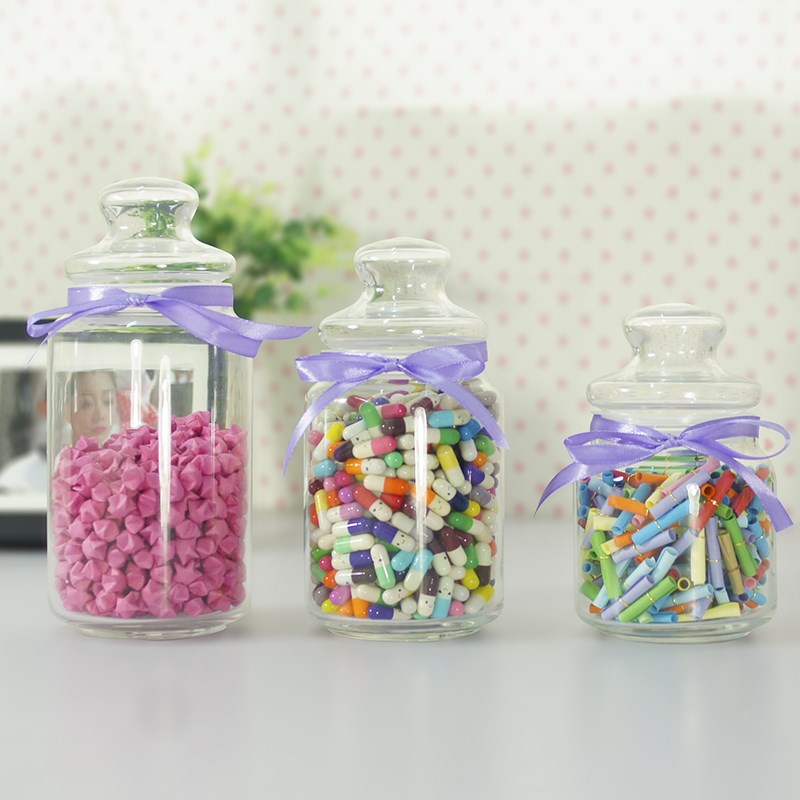 密封罐密封瓶玻璃瓶许愿瓶 幸运星玻璃瓶 Z漂流瓶创意