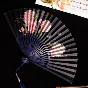 流年 高档中国风竹扇子 日式和风女扇折扇便携古典古风折叠礼品扇