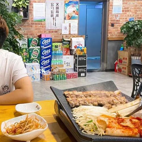 韩式烤肉店专用翅膀烤盘五花肉方形大烤盘不沾烤盘30*40